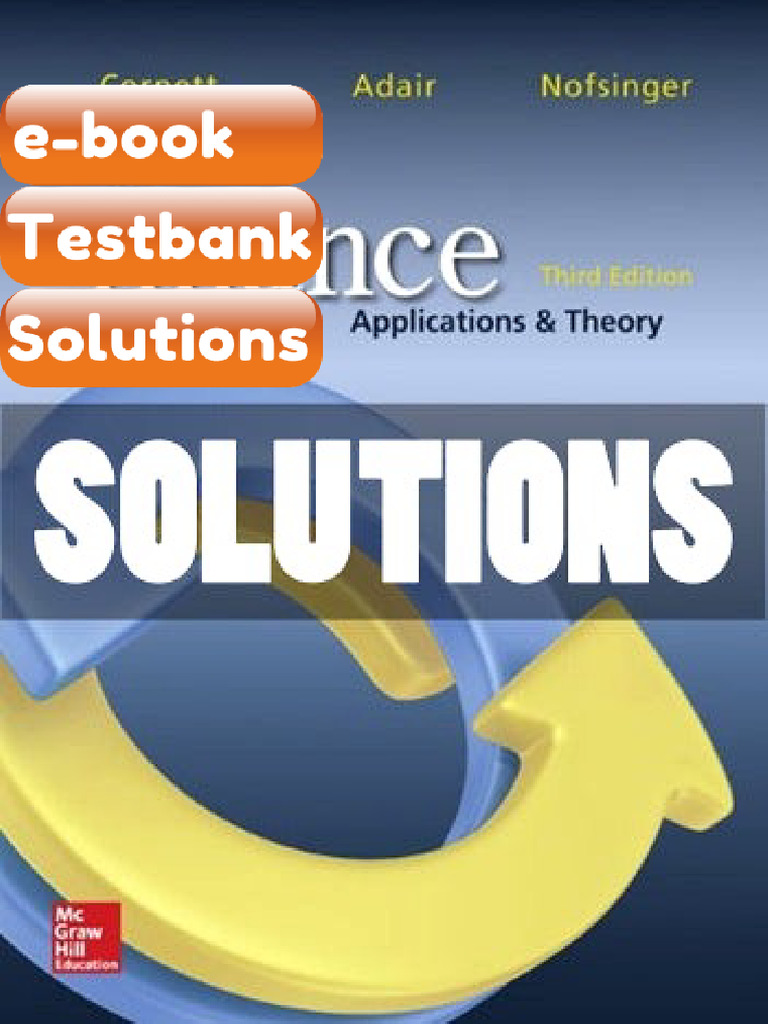 Testbank Finance Applications and Theory 3 Ed Cornett Fast Download ...