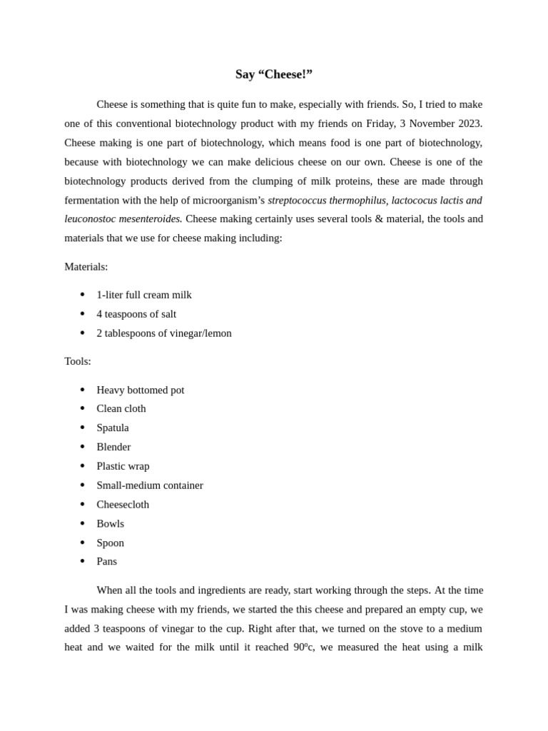 Marcheantal R Procedural Recount Text | PDF | Teaspoon | Milk