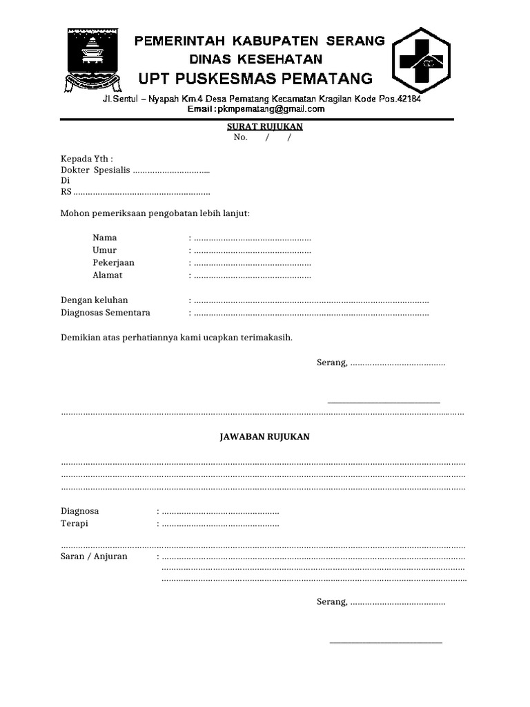 Form Rujukan | PDF