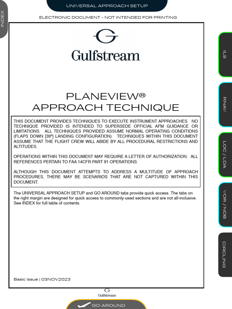 Planeview Approach Technique | PDF | Avionics | Transport Safety
