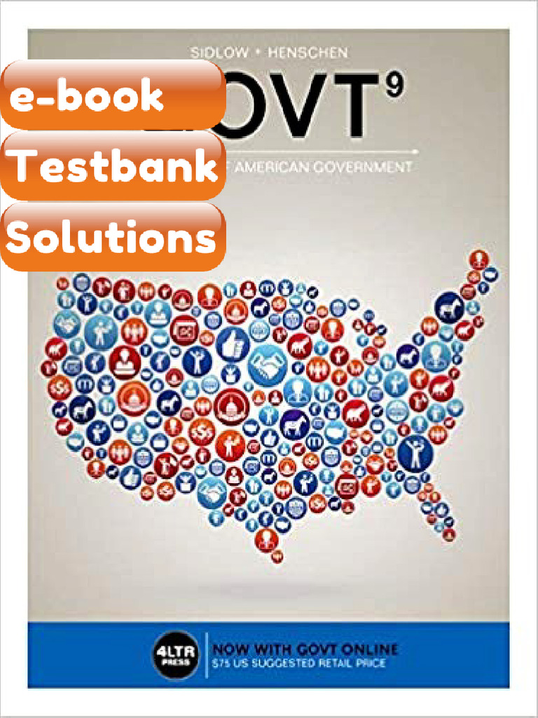 Testbank GOVT 9 New Engaging Titles From 4LTR Press 9th Edition by ...