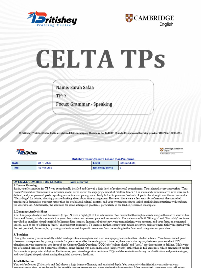 TP7 Sarah.pdf 6980b1b17ff5e | PDF | Learning | Second Language