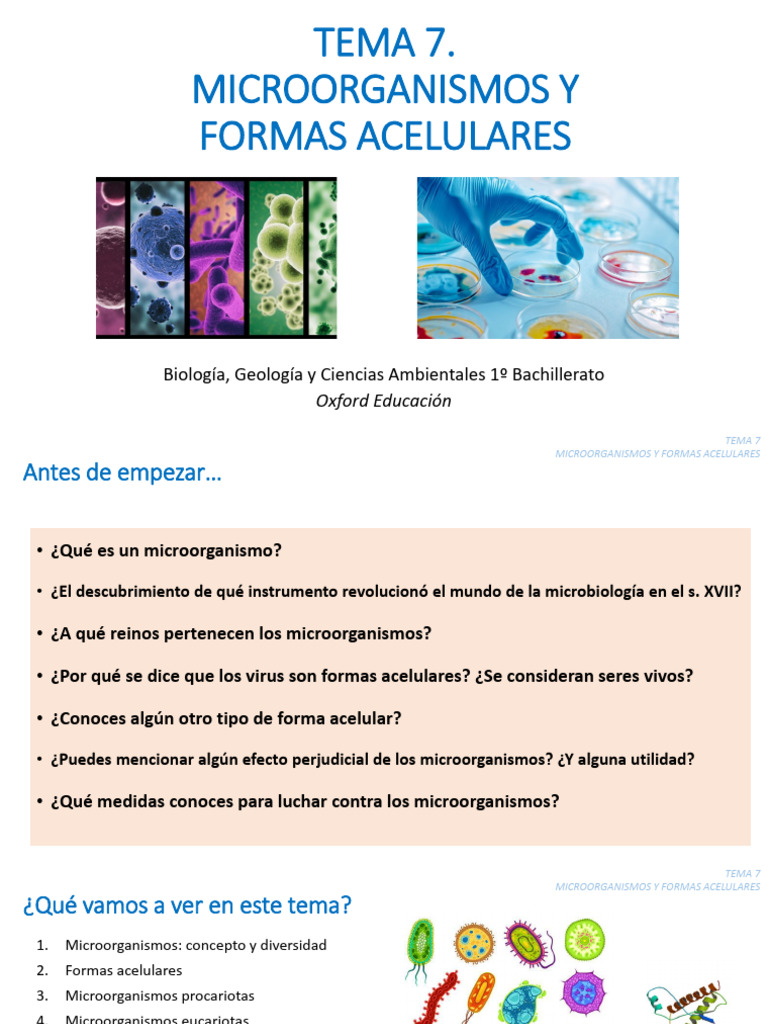 UD7_Microorg_y_acelulares_exam13marzo | PDF | Microorganismo | Virus