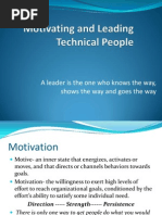 Motivating and Leading Technical People