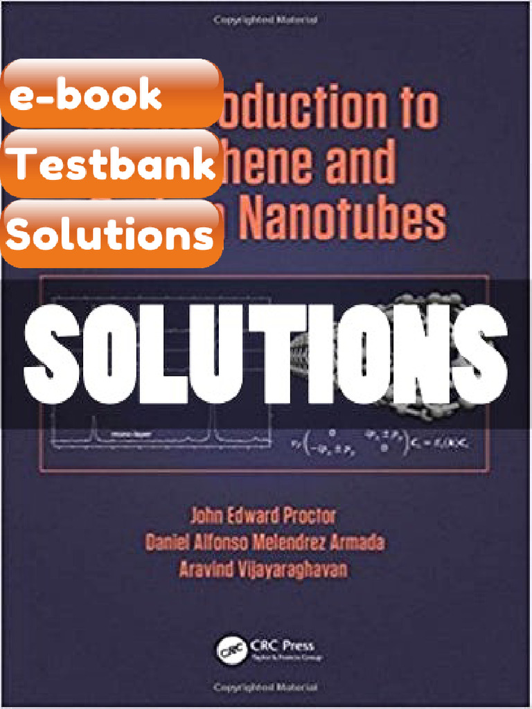 Testbank Solutions Introduction to Graphene and Carbon Nanotubes 1 Ed ...
