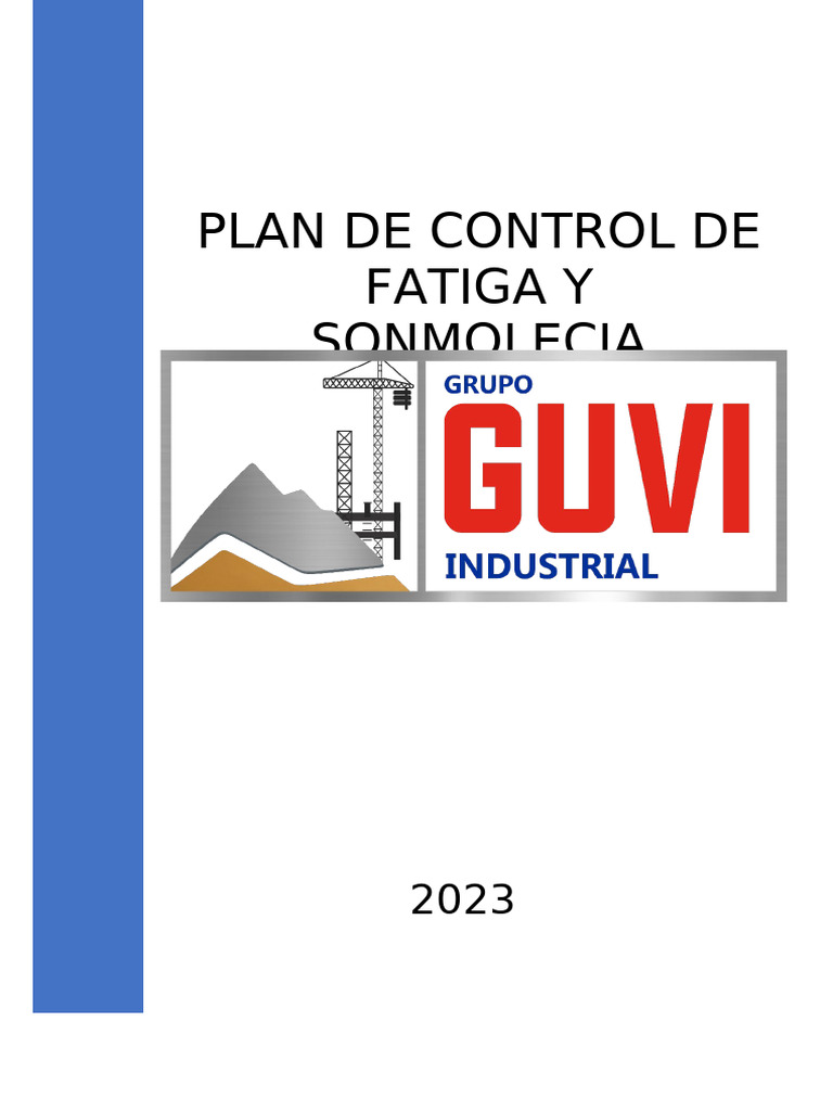 Guv Yan Hse PLN 002 00 Plan de Fatiga y Somnolencia | PDF | Seguridad y ...