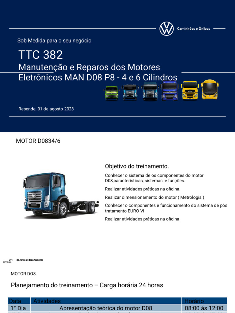 Apresentação Motor D08 Euro 6 | PDF | Turbocompressor | Motores