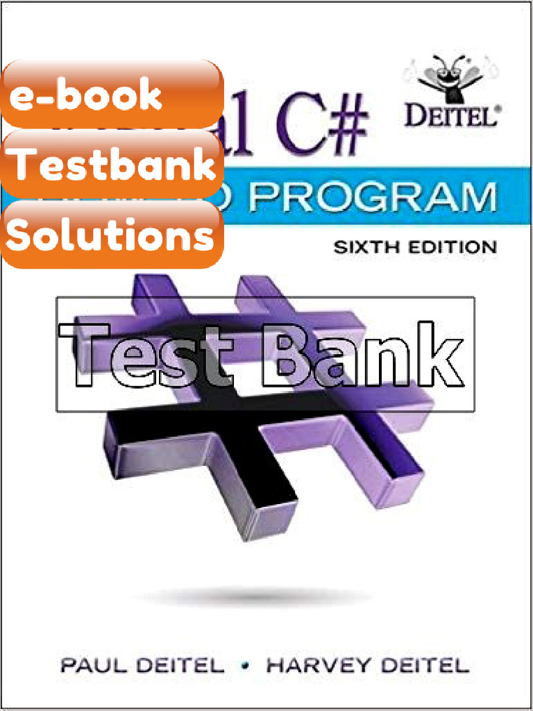 Testbank Visual C How to Program 6th Edition Deitel Download | PDF ...