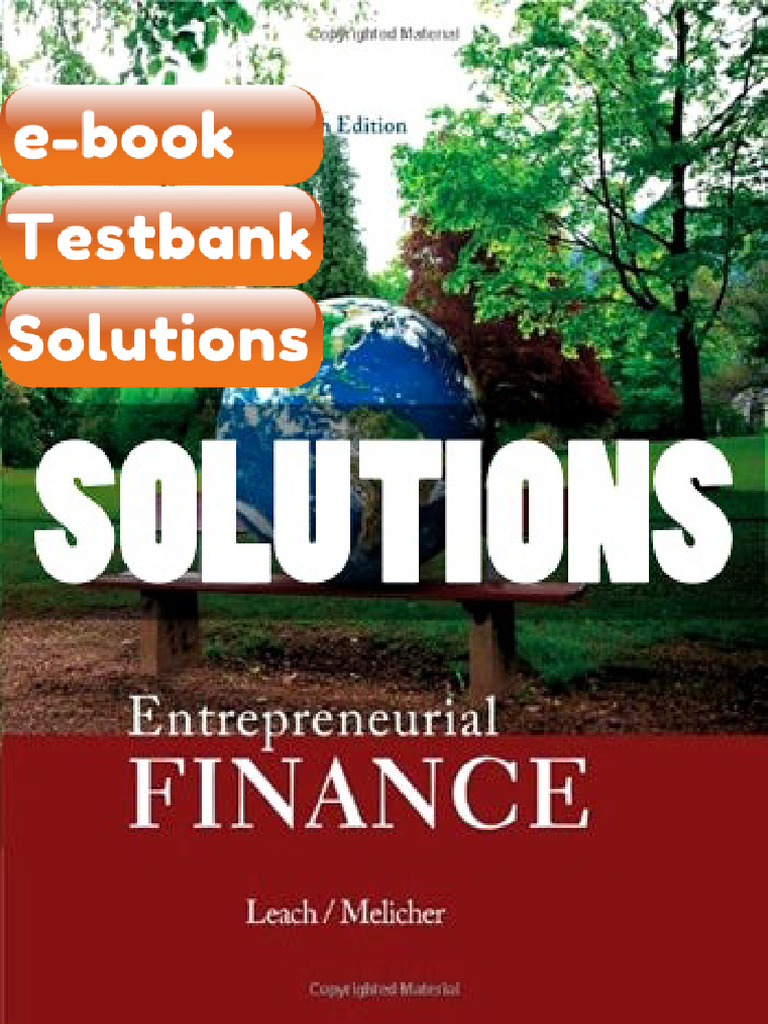 Testbank Entrepreneurial Finance 5 Ed Leach Download | PDF ...