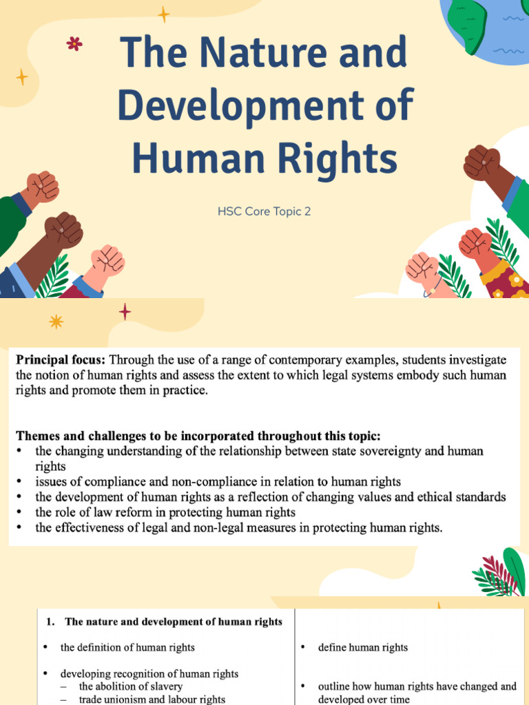 Nature and Development of Human Rights | PDF | Slavery | Abolitionism