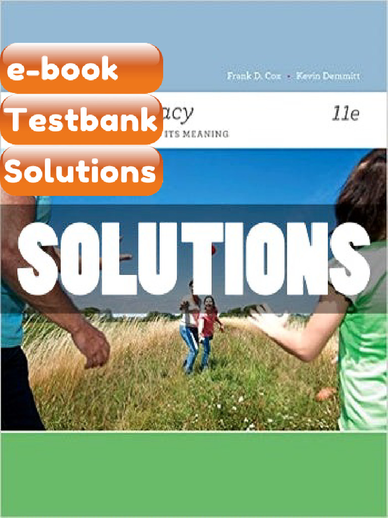 Testbank Solutions Human Intimacy Marriage the Family and Its Meaning ...