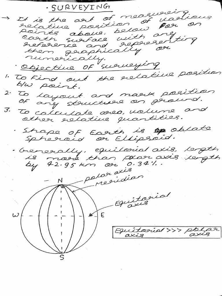 Surveying Notes ... | PDF
