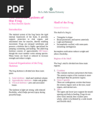 Toad External Anatomy Diagram | PDF | Vertebral Column | Vertebra