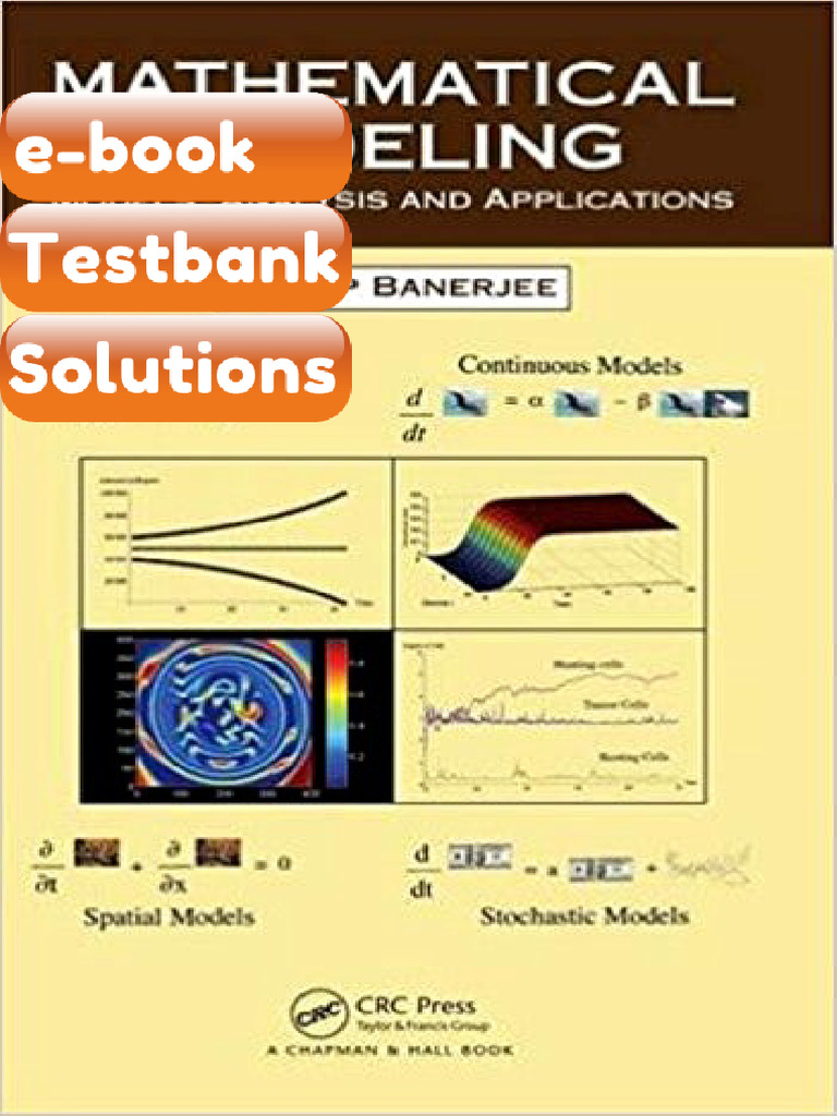 Testbank Mathematical Modeling Models Analysis and Applications 1st ...