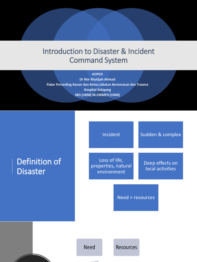 HOPED 2023 - Introduction to Disaster & ICS | PDF | Incident Command ...