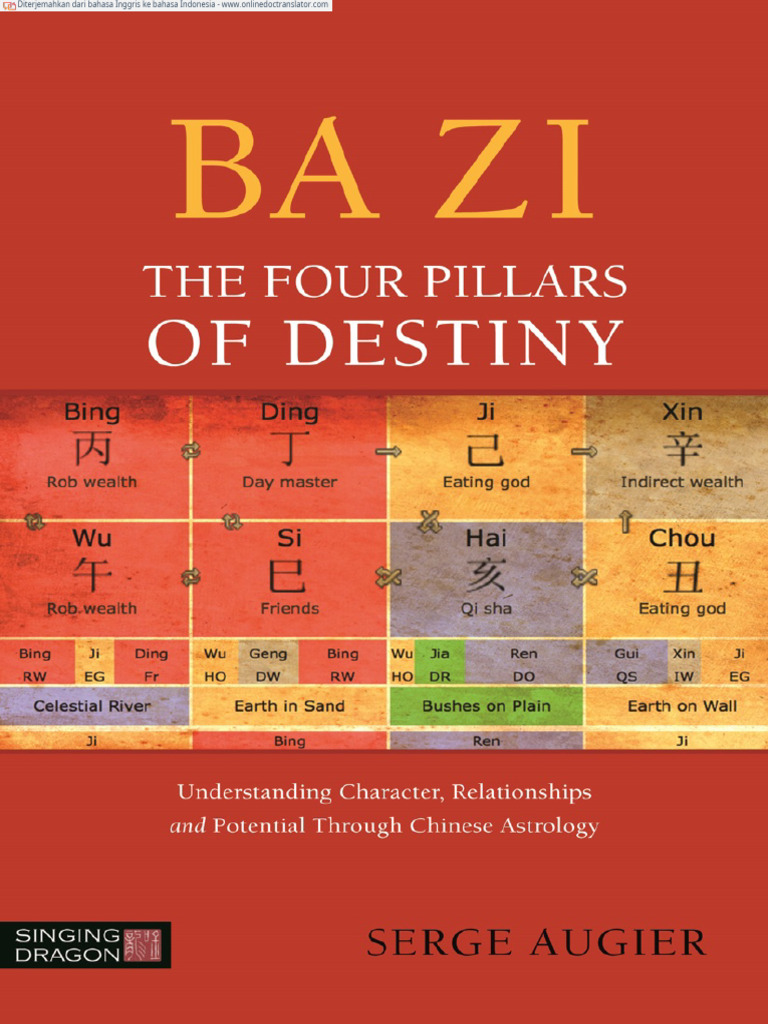 Ba Zi The Four Pillars of Destiny Understanding Character Relationships ...