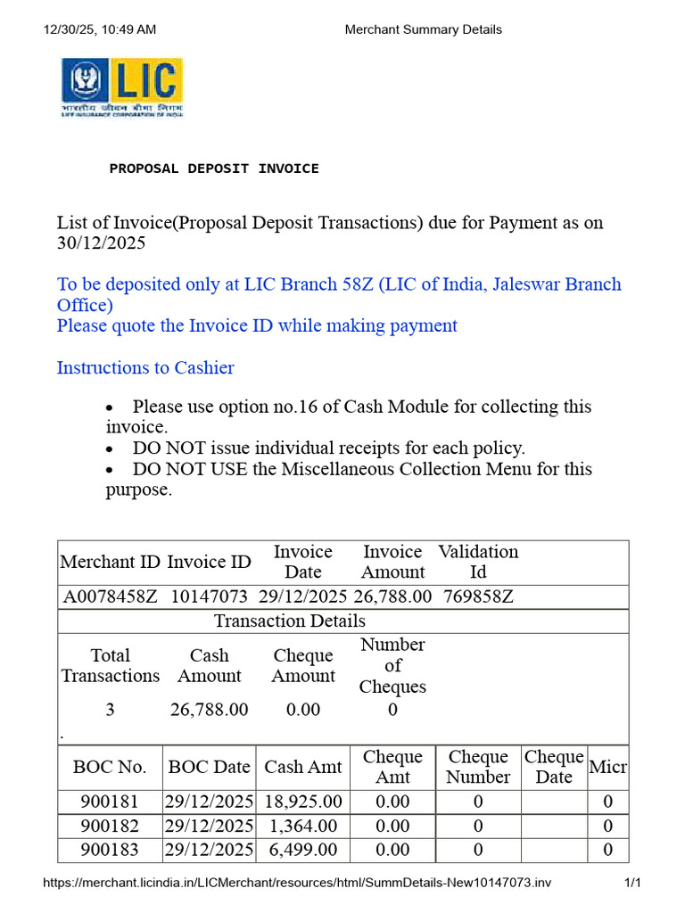 Merchant Summary Details-15 | PDF