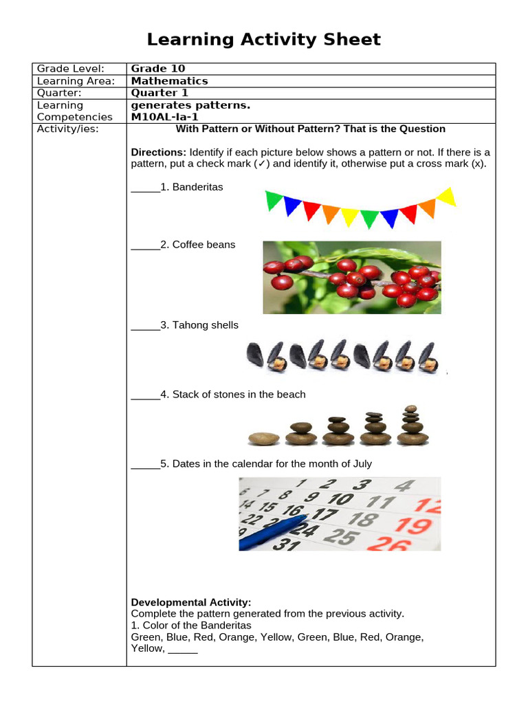 1stQ LAS 1 | PDF