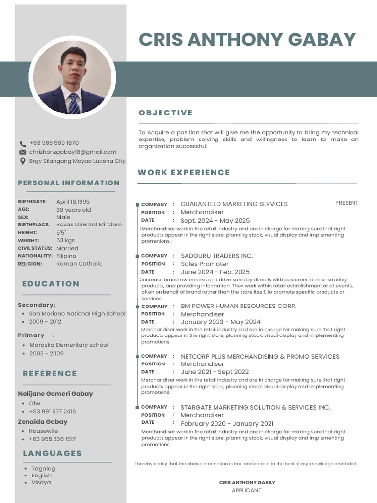 Cris Anthony Gabay | PDF