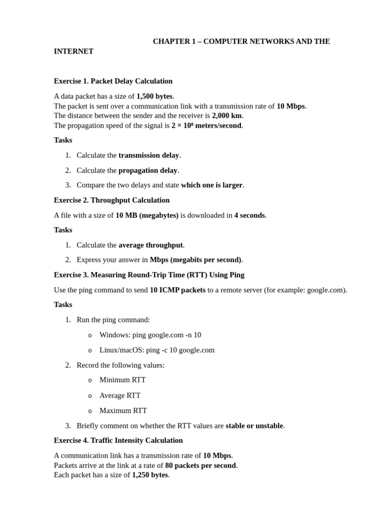 CHAPTER 1 - Ex For Stu | PDF