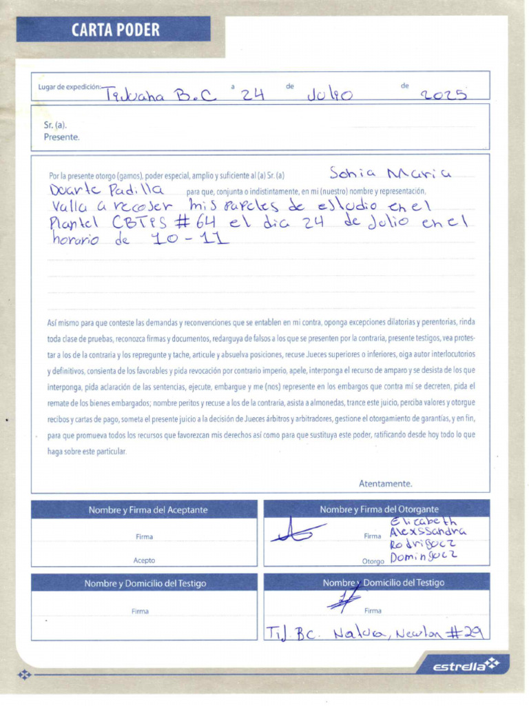Carta Poder | PDF