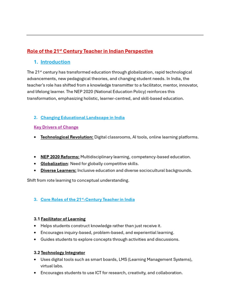21st Century Teachers Unit 2 | PDF | Learning | Educational Technology