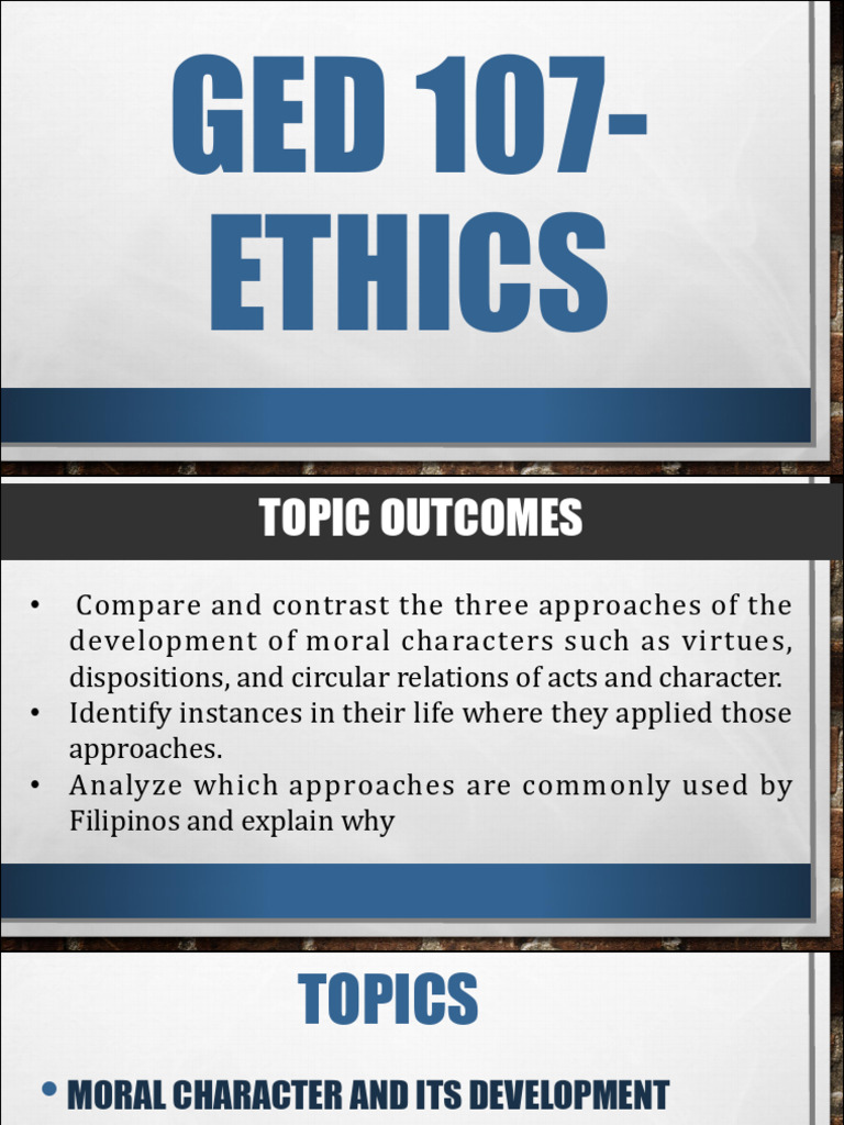 How Is Moral Character Developed | PDF | Virtue | Courage