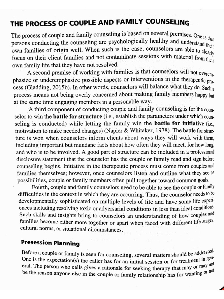 Family Counseling | PDF