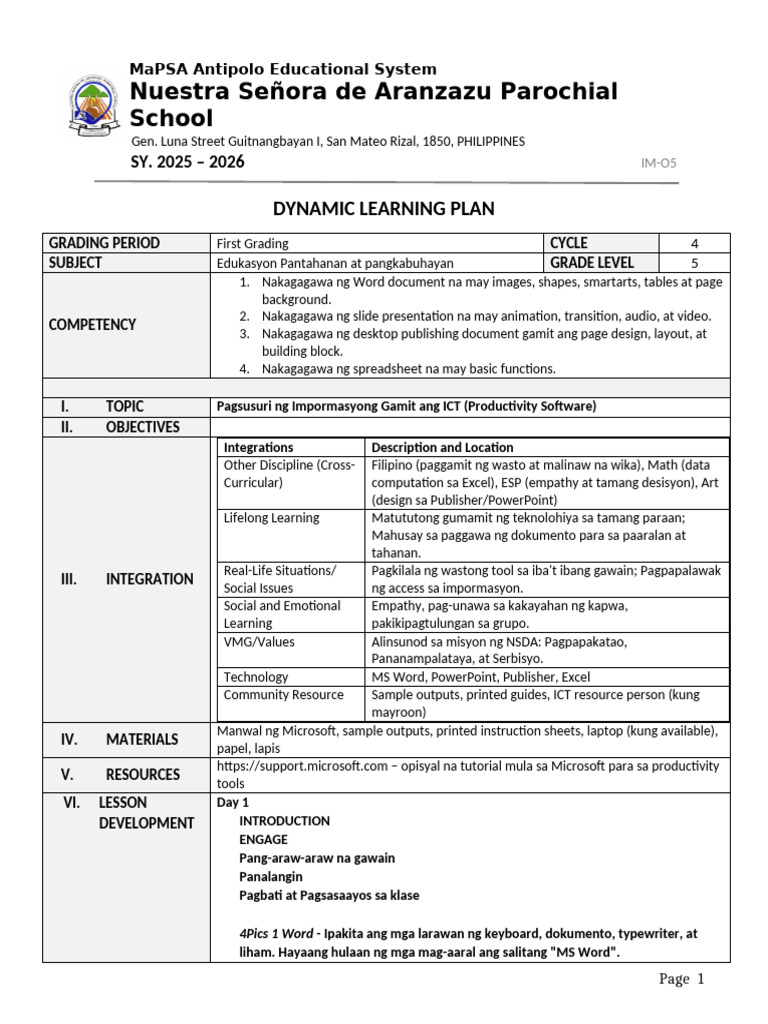Cycle4 DLP Grade5 | PDF