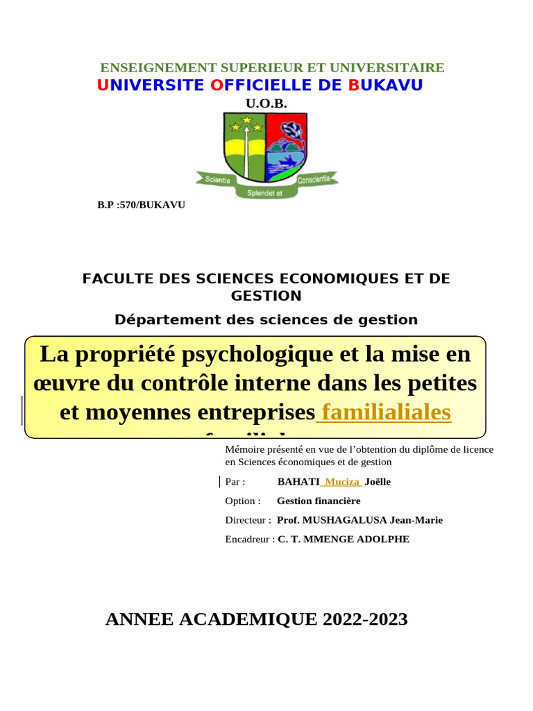 NOUVEAU Doc Muchiza Correction Intro 2ième Chap | PDF | Psychologie ...