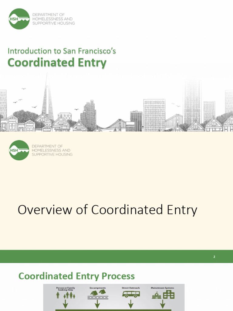 Coordinated Entry 101 - Presentation | PDF | Homelessness | Social Policy
