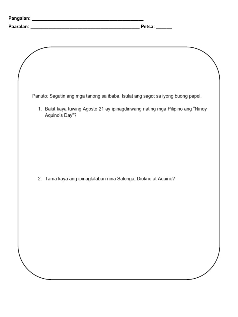 4th Quarter AP PT A2W2 | PDF