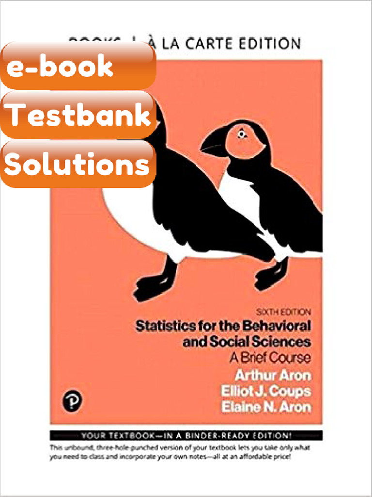 Testbank Statistics for the Behavioral and Social Sciences a Brief ...