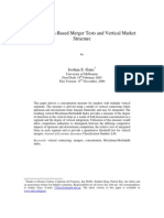 Concentration-Based Merger Tests and Vertical Market Structure