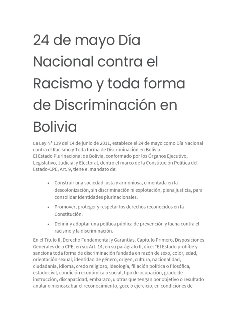 Discrimi Nacion | PDF | Discriminación | Racismo