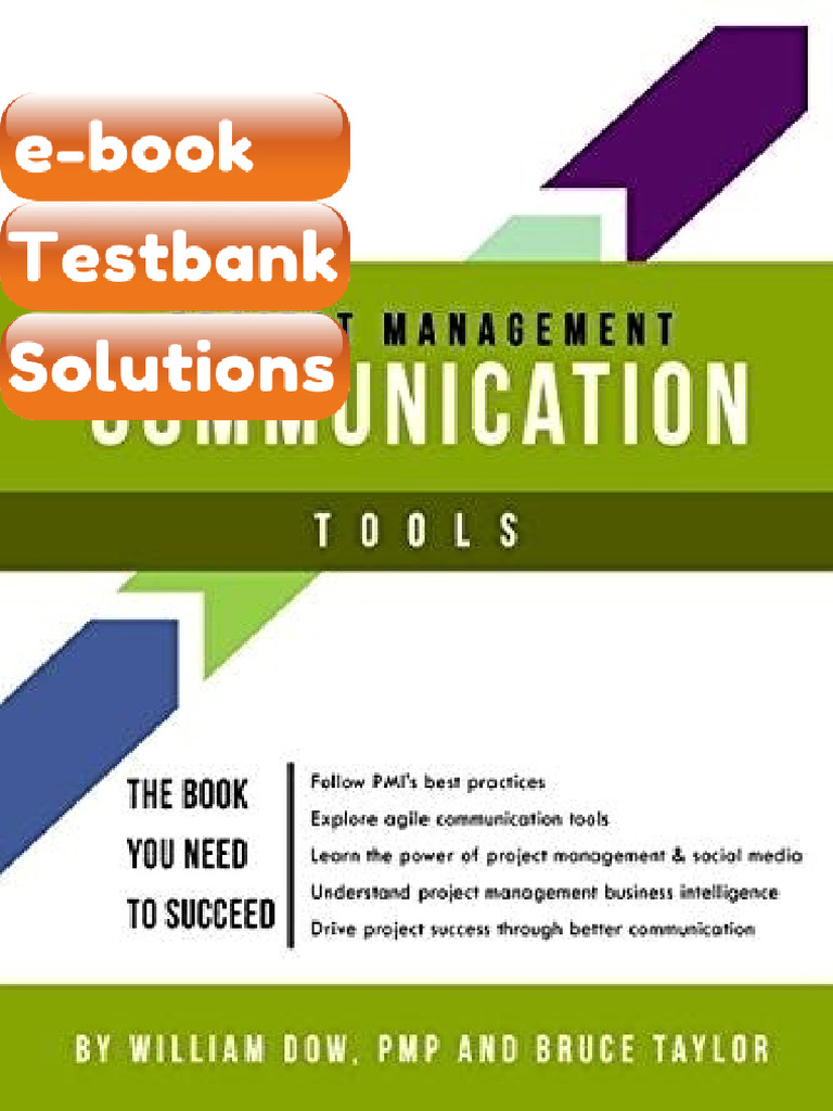 Testbank Project Management Communication Tools by William Dow Download ...