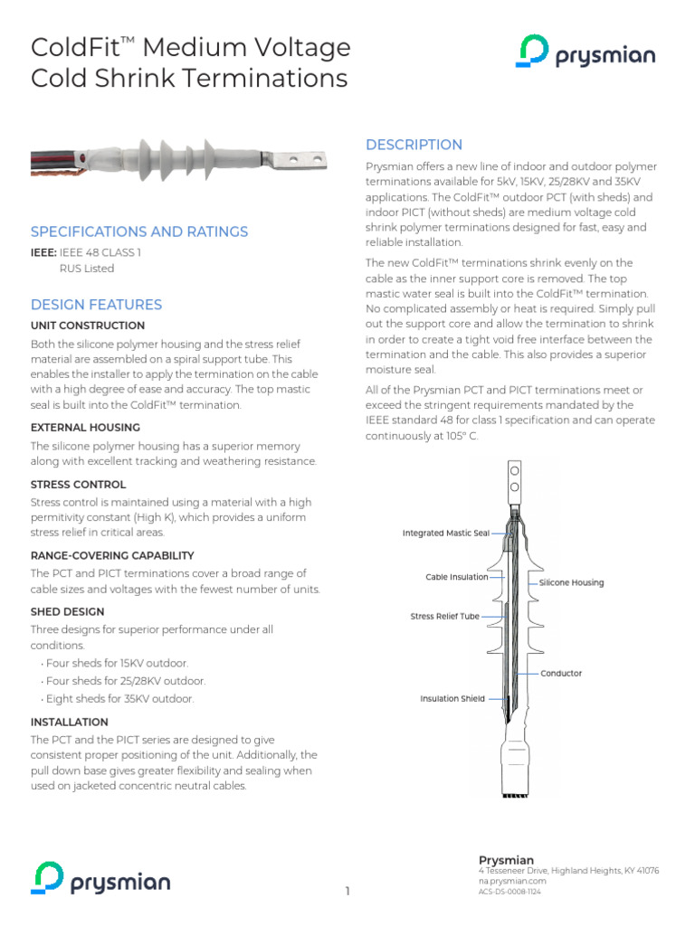 ACS-DS-0008-1124 - ColdFit™ Medium Voltage Cold Shrink Terminations ...