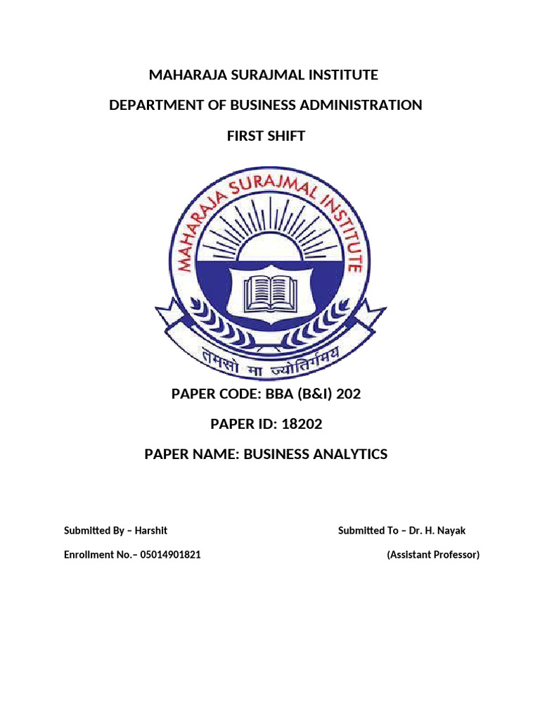 BA Assignment Anubhav | PDF