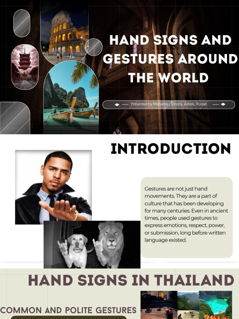 Gestures Are Not Just Hand Movements. They Are a Part of Culture That ...