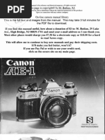 Canon Auto Zoom 814 Electronic - Owners Guide | PDF