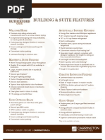 Rutherford Gate Condominiums BLDG C Feature Sheet