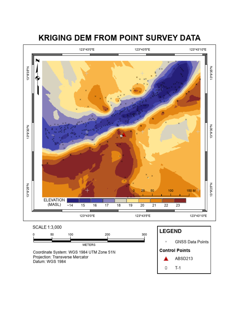 Kriging DEM From Point Survey Data | PDF | Géophysique | Cartographie