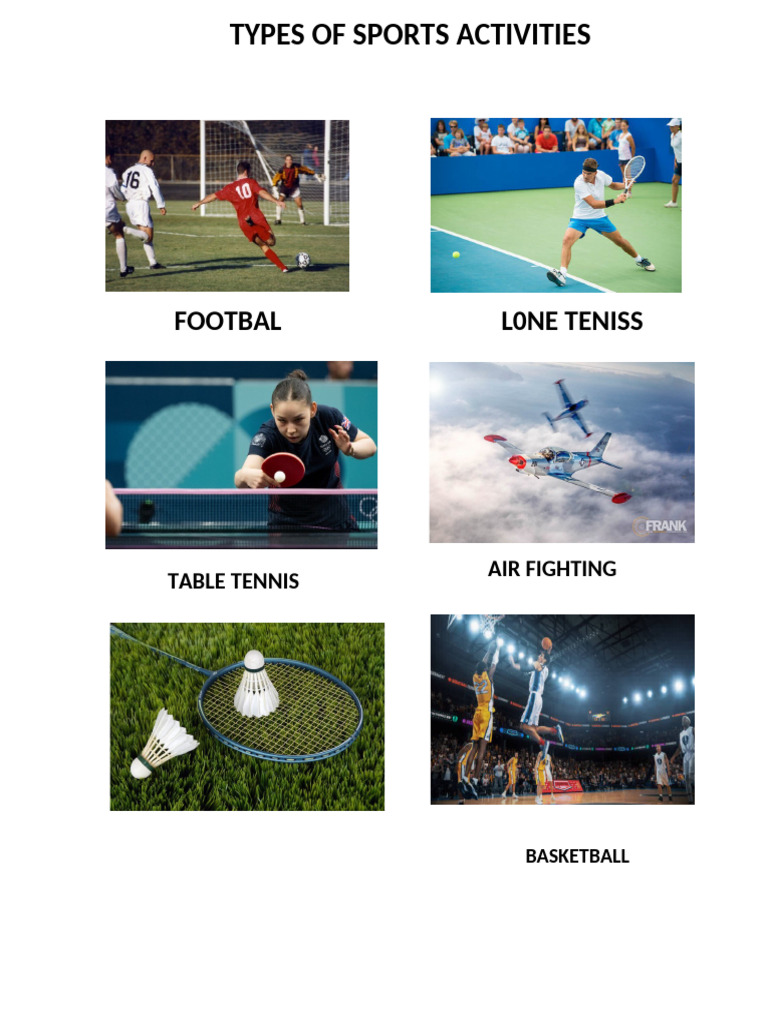 Types of Sports Activities | PDF