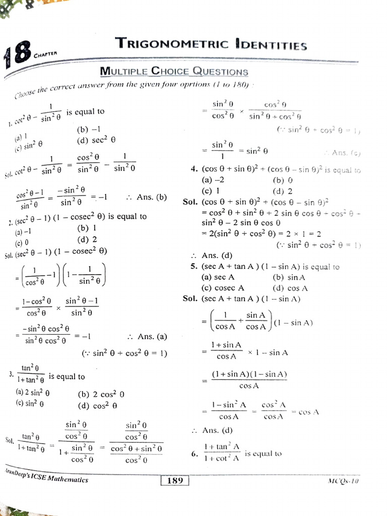 Trigonometric Identities | PDF