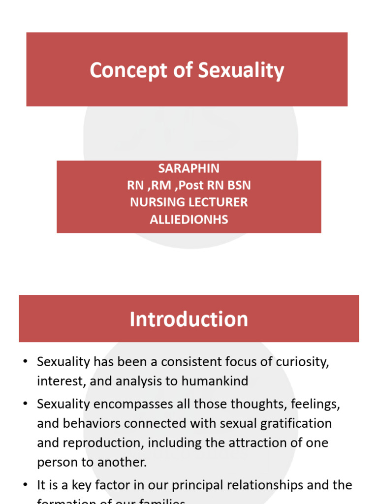 Unit 9 Concept of Sexuality | PDF | Sexual Orientation | Human Sexuality