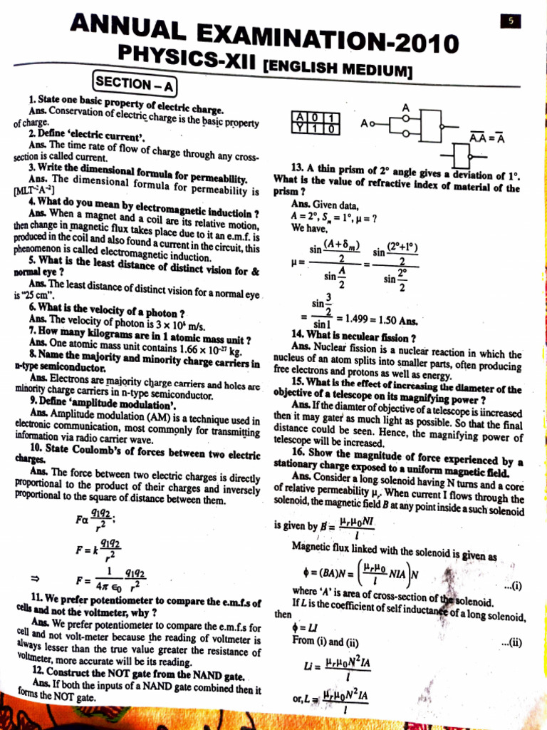 Physics PYQ | PDF