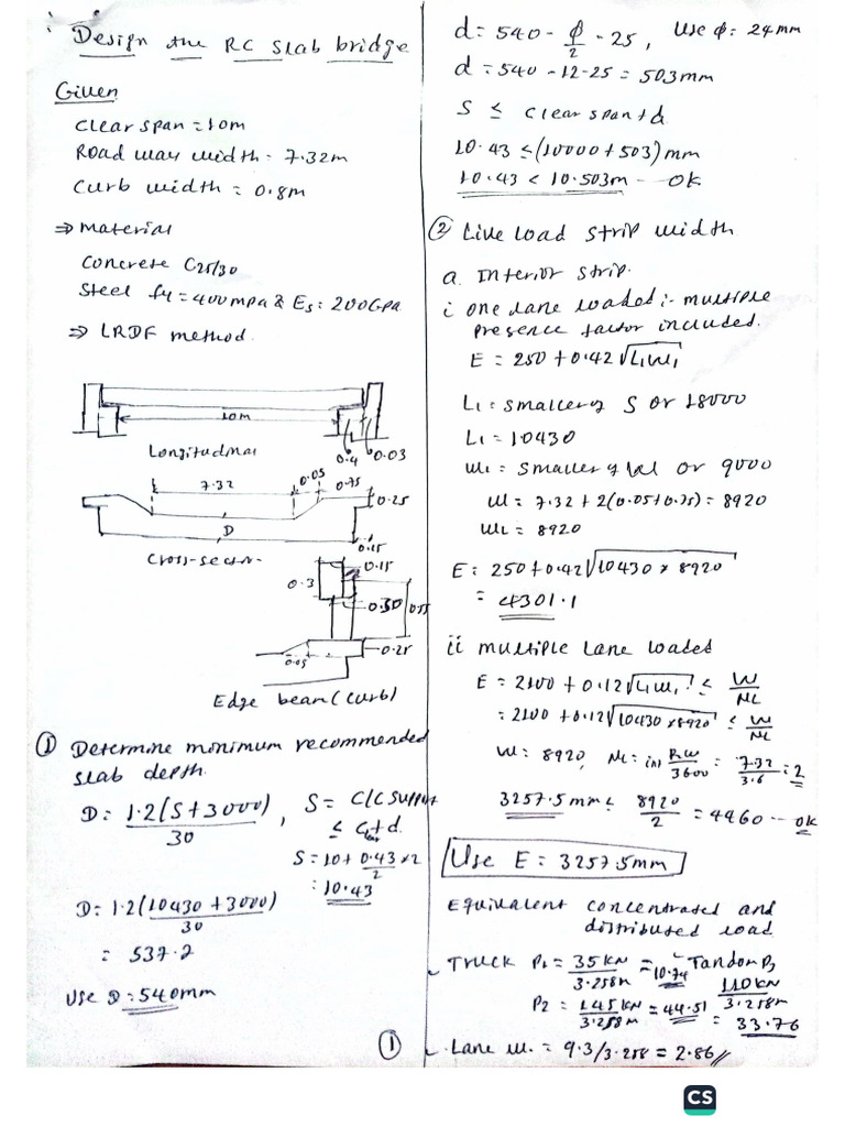4.1 Eg. Slab Bridge 2 | PDF