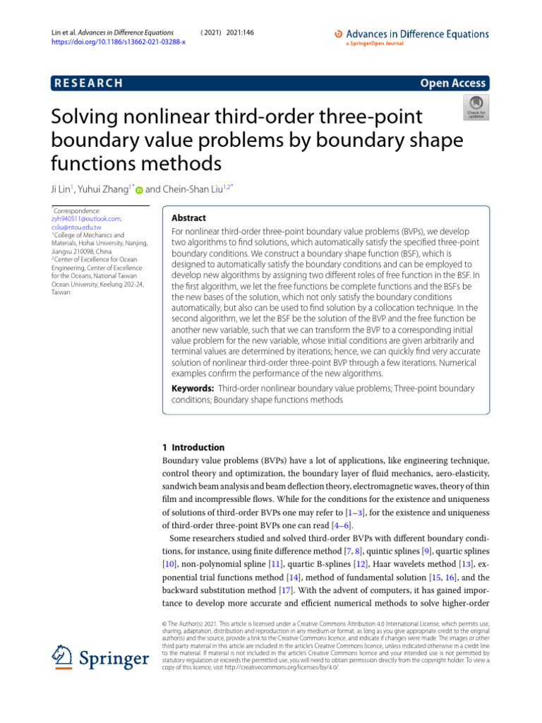Solving Nonlinear Third-Order Three-Point Boundary Value Problems by ...