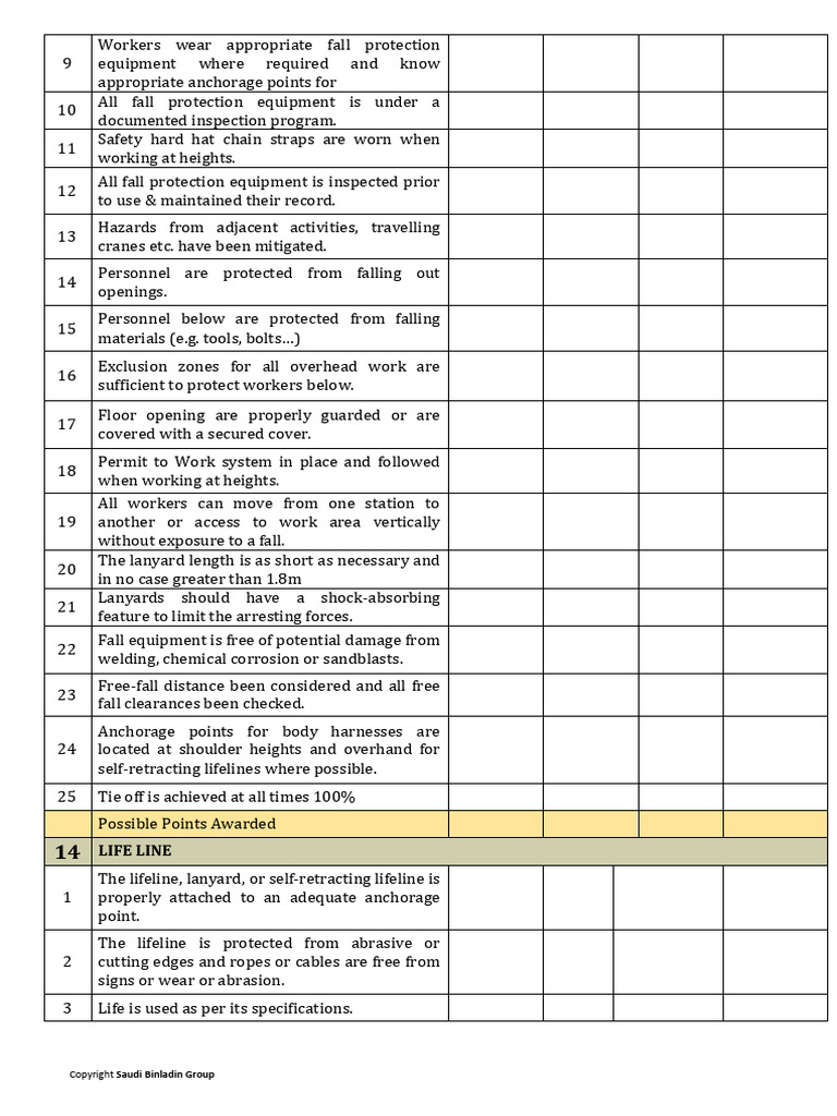 Safety Inspection Forms-68 | PDF | Occupational Safety And Health | Safety