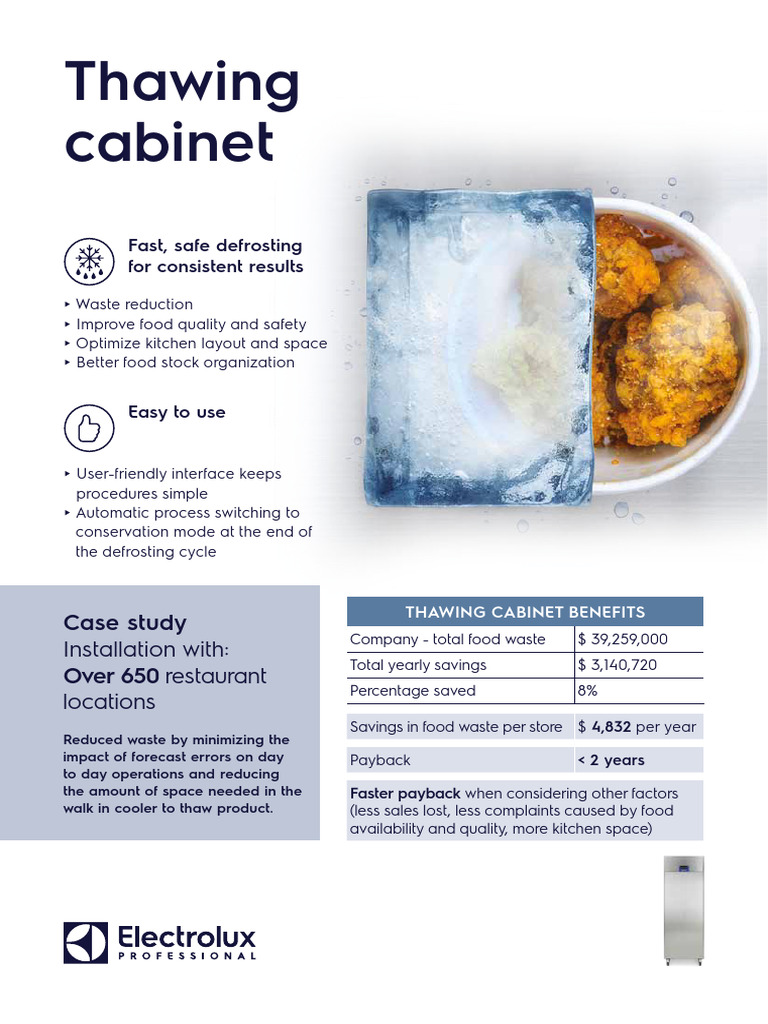 EPR Thawing Cabinet Guidelines For Defrosting A4 LR 1 | PDF